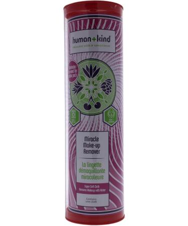 Human+Kind - Miracle Make-Up Remover - Super Soft Cloth - Eliminates the Need for Cotton Pads - 3 in 1 - Easy to Use - Reusable - Silky - Removes Stubborn Mascara - Removes Water Proof Make-up - 1 Pc - Buy Online on SooperMarket.com