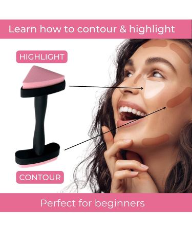 Contouring & Highlighting Make-up Stamp | Perfect Contour Tool for Powder, Liquid, & Cream | Contour Applicator for Flawless Results - Buy Online on SooperMarket.com