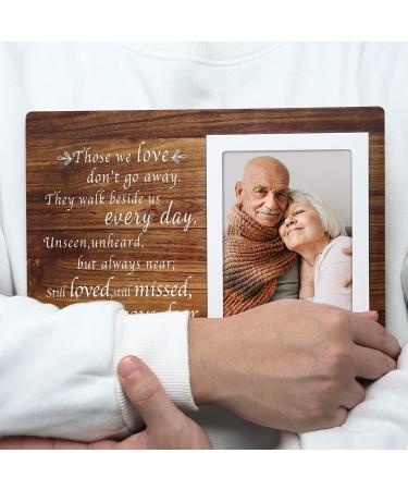 Memorial Picture Frame - Sympathy Gift for Loss of Loved One - Fits 6x4 Photo - Brown - Buy Online on SooperMarket.com