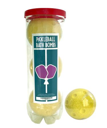 Sportigift Pickleball Bath Bombs - 3 Pack - Large 6 oz Scented Bath Bomb Fizzies - Great Gift for Players Women Girls Birthdays Coaches Opponents Tournaments Women Leagues