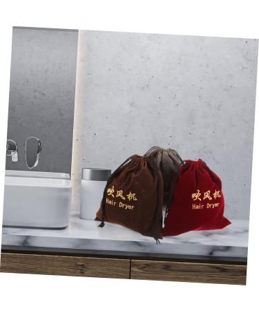 NOLITOY 9 Pcs Hair Dryer Storage Bag Hair Dryer Case Blow Dryer Bag Velvet Storage Bag Hair Dryer Bag Fabric - Buy Online on SooperMarket.com