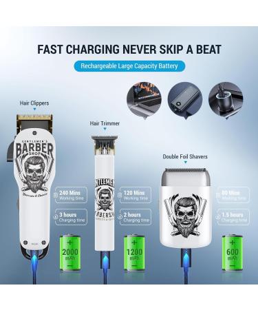 BESTBOMG Professional Hair Clippers for Men | Electric Beard Trimmer Kits & Sets | Ceramic T-Blade Shavers for Barbers & Gifts - Buy Online on SooperMarket.com