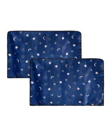 ZATOOTO Car Sun Shades - Sun Shades for Car Baby/Kids/Pets/Adults Car Curtains with UV Rays Protection Privacy Protection Black(2 PCS) (Blue) 50*78cm Blue star