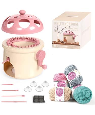 32 Needles Knitting Machine  Smart Weaving Loom Round Knitting Machines DIY Knitting Board Rotating Double Loom for Adults and Kids