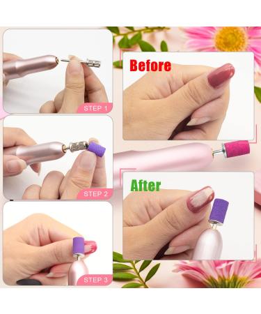 100Pcs Medium Grit Sanding Bands for Nail Drill - 150 Grit Professional Nail Sanding Band Set with 3/32 Nail Drill Bit for Acrylic Nails - Purple - Buy Online on SooperMarket.com