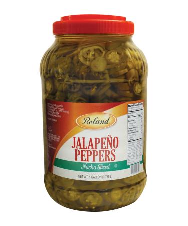 Roland Slice Jalapeno Peppers, 128-Ounce Jar 128 Fl Oz (Pack of 1)