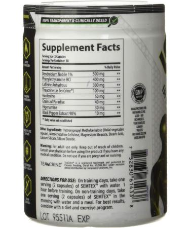 NUTRABOLICS Semtex 60 Caps - Weight Loss Supplement & Energy Booster Strong Fat Burning Formula Thermogenic Pre Workout  - Buy Online on SooperMarket.com