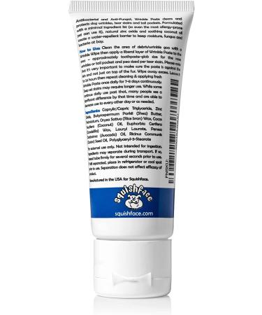 Squishface Wrinkle Paste + Wrinkle Wipes Bundle with Silicone Applicator - Gentle & Effective Dog Face Cleaning Set for All Breeds - Buy Online on SooperMarket.com