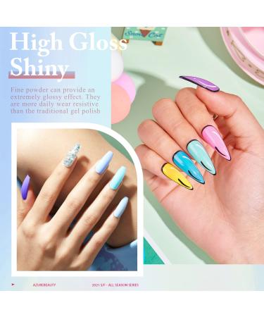 AZUREBEAUTY All Season 20 Color Dip Powder Nail Kit - Classic Spring Summer Starter Kit with 4 Pcs Liquid Set - French Art Manicure DIY Salon Gift Set for Women - Buy Online on SooperMarket.com
