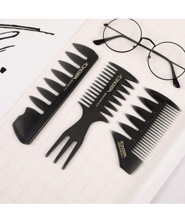 Phoetya 3pcs Professional Styling Comb Set | Retro Detangler Hairbrush for Men | Hair Care Accessories | Perfect for Long Hair & Showers - Buy Online on SooperMarket.com