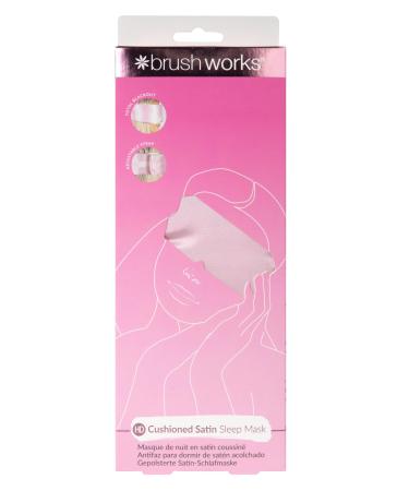 Brushworks Cushioned Satin Sleep Mask