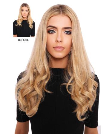 Lullabellz Thick Curly Clip In Hair Extensions 16-Inch Length California Blonde