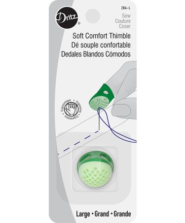 Dritz 204-L Soft Comfort Thimble Size Large Green Size Large 1-Pack