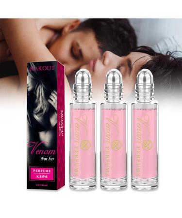 Pheromones Perfumes for Women Infused Essential Oil Perfume with Natural Floral Fragrances Enhance Scents Pheromones Light Perfume Travel Size Refreshing Long-Lasting Pheromones Cologne (3pc-C)