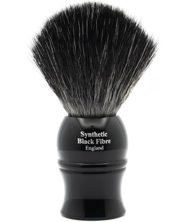 Edwin Jagger 1EJ336SYN Classic Black Vegan Exfoliating Shaving Brush - Imitation Ebony - Buy Online on SooperMarket.com