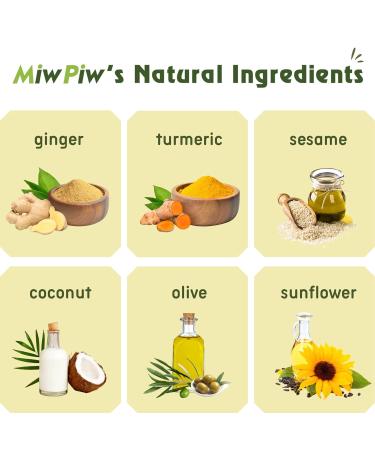 Miw Piw Ginger Soap Lymphatic Drainage Pack 6 - Anti-Cellulite & Skin Tightening Formula - Natural Detox Soaps for Deep Cleansing & Rejuvenation - Type B - Buy Online on SooperMarket.com