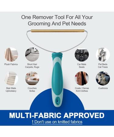 Pet Hair Remover Pro: Deep Cleaning Tool for Dog Cat Hair, Lint Cleaner, Portable Fur Removal Brush for Carpet, Couch, Furniture - Green & Grey - Buy Online on SooperMarket.com