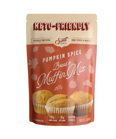 SWEET LOGIC Keto Baking Mix | Delicious Keto Baked Goods With Just 1-2G Net Carbs Per Serving | Gluten Free, Naturally Sweetened Low Carb, Diabetic Friendly | (Pumpkin Spice)