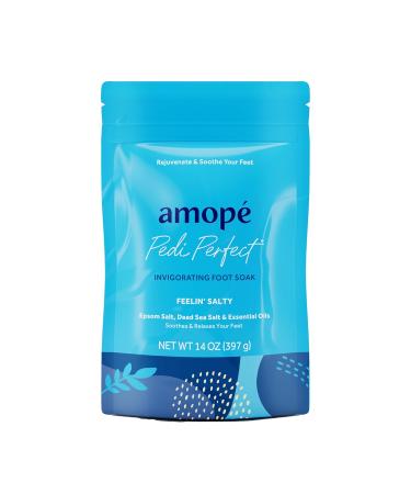 Amop Pampering Kit - Charcoal Tea Tree & Epsom Salt Foot Scrubs Invigorating Soak & Rejuvenator - Luxury Gift Set for Tired Legs & Feet - International Shipping Available - Buy Online on SooperMarket.com