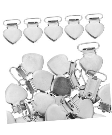 Beavorty 120 Peach Heart Pacifier Clips - Durable Stainless Steel Clip for Men - 4 Pack - Buy Online on SooperMarket.com