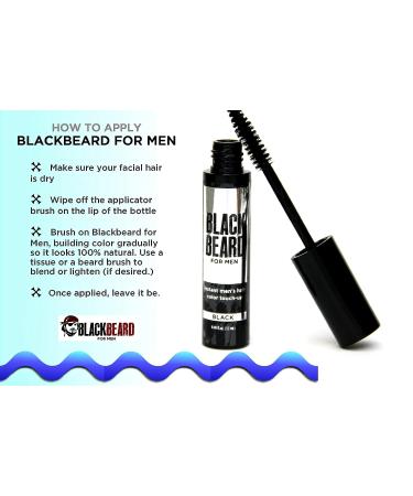 Blackbeard for Men Formula X Instant Color - Light/Medium Brown (1 Pack) 0.40 Fl Oz - Men's Grooming Beard Dye Alternative - Buy Online on SooperMarket.com