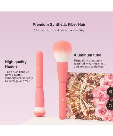 TEXAMO Professional Makeup Brush Set - 15Pcs Pink | Powder, Contour, Blush, Eyeshadow, Eyebrow, Eyeliner, Lip Brushes for Highlighting, Blending, Foundation - Ideal for Beauty Enthusiasts - Buy Online on SooperMarket.com