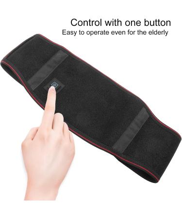 Ankroyu Heating Back Belt - Portable Heated Pad for Lumbar Support | Breathable Back Heating Pillow for Men & Women - Buy Online on SooperMarket.com