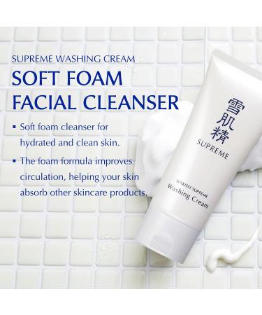 SEKKISEI Supreme Washing Cream - Soft Foam Facial Cleanser 4.9 oz | Best International Shipping - Buy Online on SooperMarket.com
