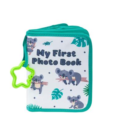 Baby Photo Album - Baby Personalised Memory Album Cute Koala Photo Album Record First Keepsake for Newborns Toddlers Kids Growing Journal Safe Soft Fabric Photo Album Green Giraffe (Green)