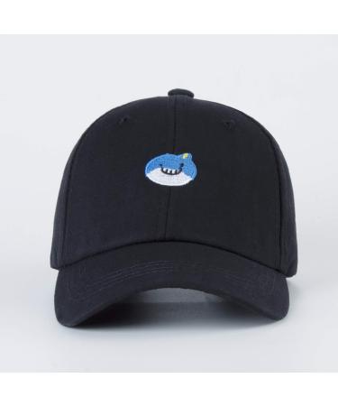 LANGZHEN Kids Cotton Baseball Cap Hat | Adjustable Sun Hat for Boys & Girls 2-4 Years | Embroidered Black - Buy Online on SooperMarket.com