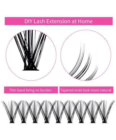 30D 0.07 D Curl Cluster Lashes 12-18mm Mixed Trays - DIY Eyelash Extensions at Home - Buy Online on SooperMarket.com