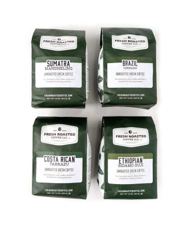 Fresh Roasted Coffee, Unroasted Adventurer Home Roasting Starter Kit, Kosher Adventurer Starter Kit