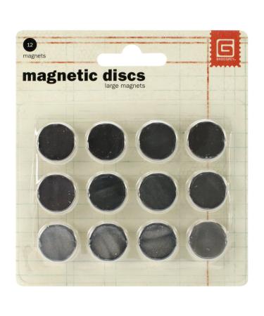 Basic Grey 5/8-Inch-by-1/32-Inch Magnetic Snaps Large. .625 in diameter 1/32 thick'