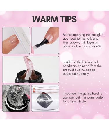 15ML Makartt Solid Nail Glue Gel for Soft Gel Tips | Strong Builder Gel for Press On, Acrylic, Fake Nails | UV Light Cured | Nail Strengthening and Art DIY - Buy Online on SooperMarket.com