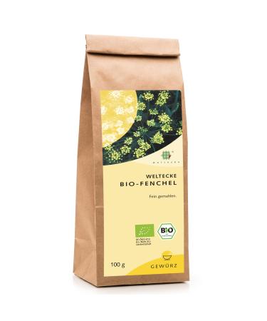 World corner of organic fingeles ground 100 g |Ideal for cooking & baking |Finely ground organic ferred seeds freshly filled in Germany |Gentle-spicy organic spice |Vegan & without artificial additives Bio-Fiebel 100 g (1 Pack)