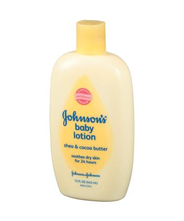 Johnson's Baby Lotion Shea & Cocoa Butter 15 fl oz - Gentle Moisturization for Baby's Soft Skin - Buy Online on SooperMarket.com