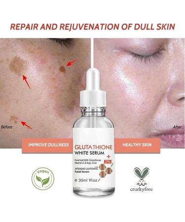 Trendyfave Glutathione Collagen Glow Kojic Acid Serum Vitamin C Serum For Face Reduce Dark Spot Shrink Pores & Improve Skin Tone Glutathione Face Serum 30ml 1 - Buy Online on SooperMarket.com