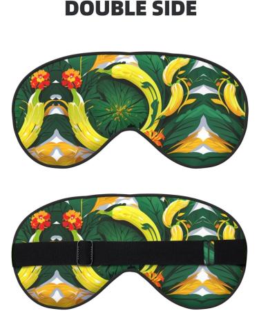 Buy SSIMOO Tropical Banana Leaves Soft Sleep Eye Mask - Breathable Travel Eye Patch for Women | Perfect for Relaxation - Buy Online on SooperMarket.com