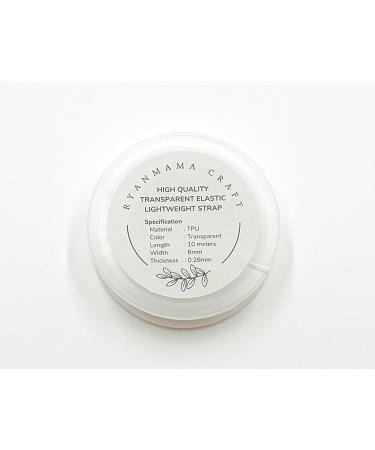 RYANMAMA Transparent Elastic Clear Strap for Lingerie & Swimwear - 0.23 inch (11 Yards) - Buy Online on SooperMarket.com