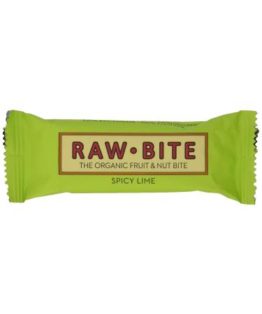 Raw Bite Raw Food Bar Spicy Lime - 12-Pack (50g Each) | Healthy Snack for International Shipping - Buy Online on SooperMarket.com