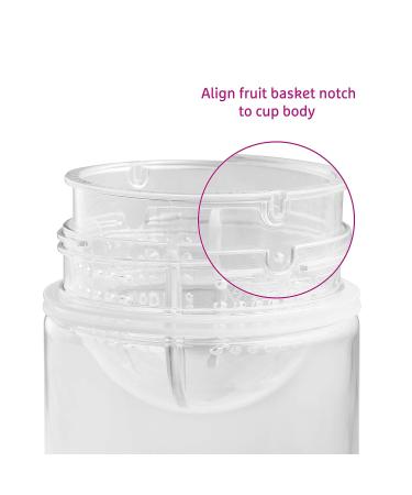 Munchkin Miracle 360 Fruit Infuser Sippy Cup | 14oz Toddler Cup - Red - Buy Online on SooperMarket.com