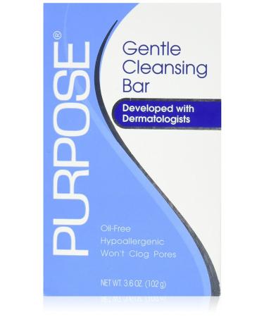 Purpose Johnson and Johnson Gentle Skin Cleansing Bar Soap 3.6 Ounce