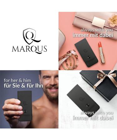 marQus 4-Piece Manicure Set for Women and Men with Sharp Nail Scissors, Tweezers, Nail Clippers & Sapphire Nail File from Solingen - Ideal for Traveling Manicure and Pedicure Carbon - Buy Online on SooperMarket.com