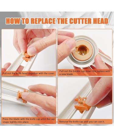 Circle Cutter  Circular Paper Cutter Circle Paper Trimmer Rotary Cutter Craft Supplies  Round Cutting Knife Cards Cutters ( Orange ) - Buy Online on SooperMarket.com