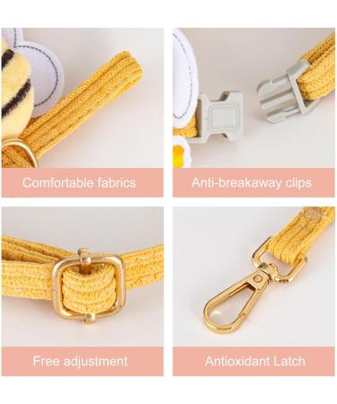 Qixuer Adjustable Rabbit Leash & Crockery Set - Breathable Harness for Small Animals Hamsters Puppies & Cats - Buy Online on SooperMarket.com