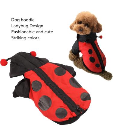 Shop Bagima Ladybug Dog Costume | Warm Hooded Sweater for Small Dogs | Perfect Halloween & Winter Outfit - Buy Online on SooperMarket.com