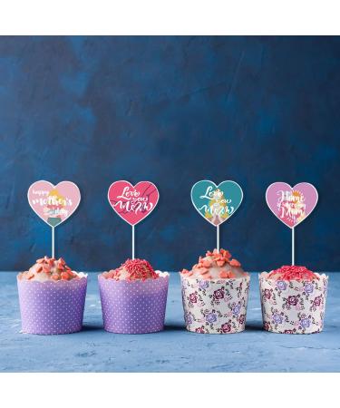 17Pcs Mother's Day Cake Toppers+12Pcs Mother's Day Ballons Happy Mother's Day Cupcake Toppers Mother's Day Gift Mother's Day Cake Party Decoration Supplies. - Buy Online on SooperMarket.com