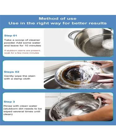 Foam Rust Remover Multi-Purpose Foam Cleaner Rust Remover Kitchen General Cleaning Powder Rust Removal and Polishinglasting Shiny 1 PCS - Buy Online on SooperMarket.com