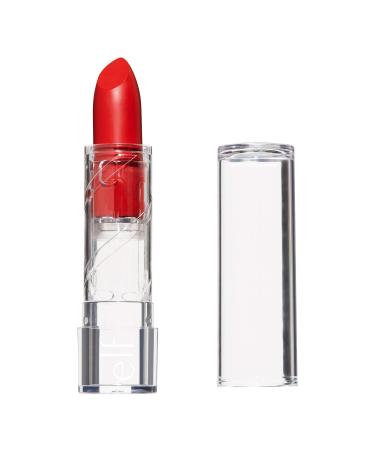 e.l.f, SRSLY Satin Lipstick, Silky, Smooth, Pigmented, Long Lasting, Provides Intense Color Payoff, Pepper, 10 Shades, Easy To Apply, 0.16 Oz
