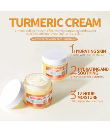 Turmeric Face Cream - Anti AgingCream For Radiant&Glowing Skin - Dark Spot Corrector Age Spot Remover Anti Aging - Natural Turmeric Cream Skin Care - Buy Online on SooperMarket.com